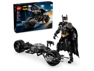 LEGO 76273 Klocki Super Heroes Figurka Batmana do zbudowania i batcykl