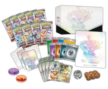 Pokemon Prismatic Evolutions ETB Elite Zestaw Trainer Box ORYGINALNE KARTY