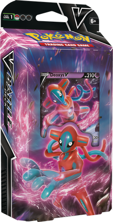 Pokemon TCG PEŁNA TALIA DEOXYS V +ZNACZNIKI MONETA PUDEŁKO NA KARTY KOD ORYGINALNE KARTY