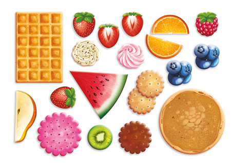 Podwieczorek gra planszowa GRANNA dla dzieci 2+ jedzenie posiłki edukacyjna