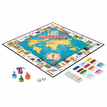 OUTLET MONOPOLY TRAVEL WORLD gra planszowa standard classic wersja czeska Hasbro