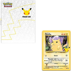 2w1 KARTA PIKACHU OS +ALBUM NA DUŻE KARTY POKEMON wielkie Binder ORYGINALNY