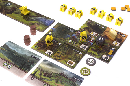 GLEN MORE II KRONIKI gra planszowa STRATEGICZNA WIELKA W TYM 8 ROZSZERZEŃ