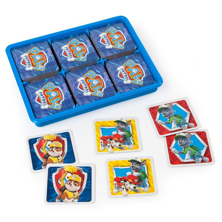 Memory PSI PATROL gra planszowa dla dzieci memo pieski Skye Chase w pudełku