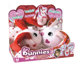 2x BUNNIES Króliczek królik magnetyczny pluszowy magnes miś maskotka PIĘKNA