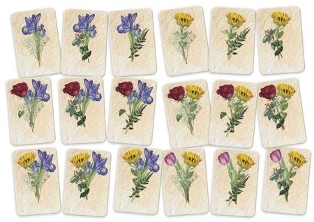 KWIACIARENKA GRA PLANSZOWA RODZINNA TOWARZYSKA KWIATY KWIACIARNIA PIĘKNA