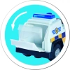 STRAŻAK SAM ZESTAW JEEP 4x4 POLICJA ROSE pojazd OTWIERANY BAGAŻNIK +FIGURKA