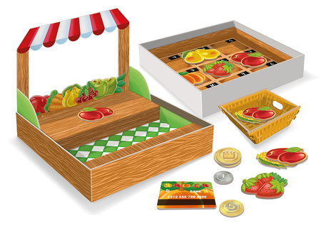 Mój sklep Warzywa i owoce gra edukacyjna dla dzieci robienie zakupów