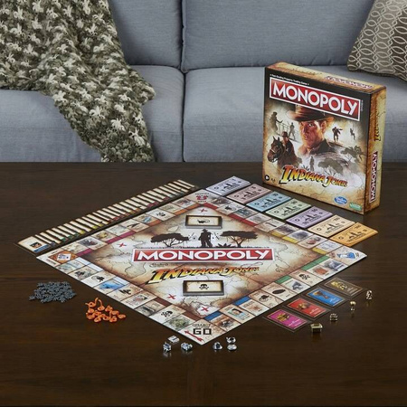 OUTLET MONOPOLY INDIANA JONES gra planszowa rodzinna monopol edycja HASBRO POLSKA