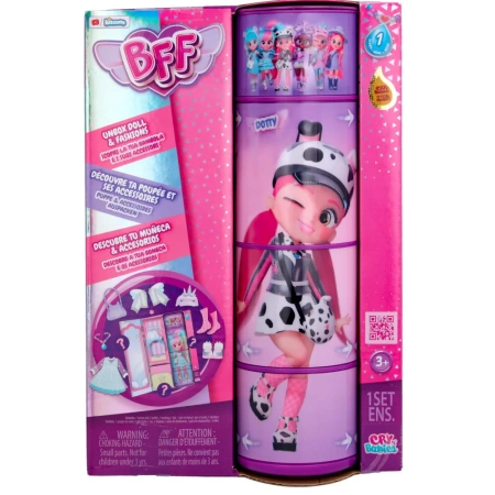 CRY BABIES BFF DOTTY LALKA MODOWA + AKCESORIA ORYGINALNA ŚLICZNA DUŻA 20cm