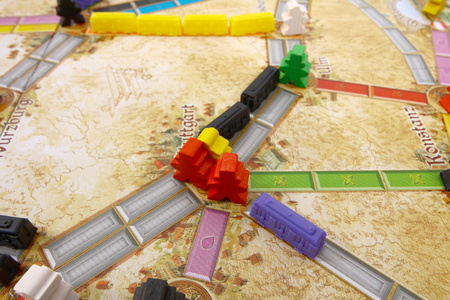 Wsiąść do Pociągu Niemcy gra planszowa POCIĄGI układanie tras wagony mapa