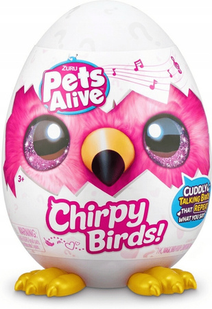 PETS ALIVE WESOŁE PTAKI niespodzianka Zuru maskotka interaktywna jajko PTAK