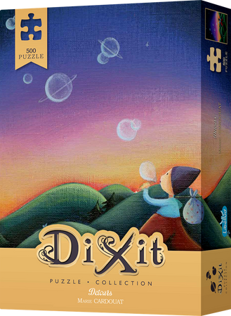 DIXIT MINI ROZSZERZENIE DODATEK KARTA PROMO do gra planszowa +PUZZLE 500 Detours