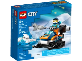 LEGO City 60376 Skuter śnieżny pojazd kamera klocki +3x figurka ludzik foki