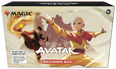 Magic the Gathering Avatar Beginner Box 2 TALIE 8 TALII TEMATYCZNYCH 2 MATY 3 PRZEWODNIKI 2 KOSTKI DO GRY The Last Airbender English MtG