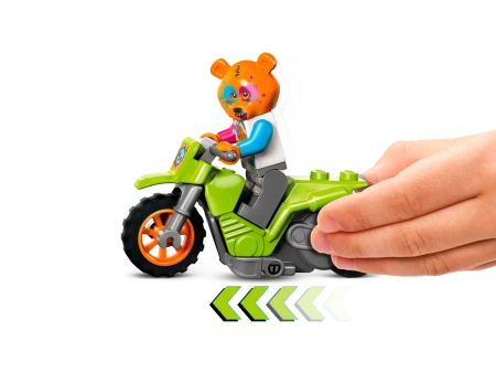 2w1 LEGO City Motocykl kaskaderski figurka pojazd figurki motor klocki