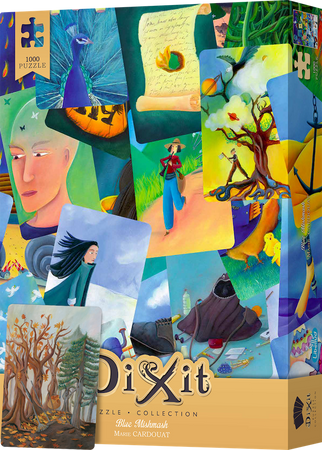 DIXIT MINI ROZSZERZENIE DODATEK KARTA PROMO do gra planszowa +PUZZLE 1000 Blue MishMash