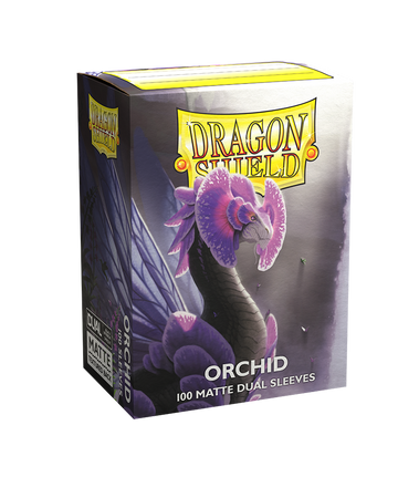 Koszulki PREMIUM na karty talię Pokemon MtG Magic Dual MATTE Dragon Shield Sleeves protektory Orchid (100 sztuk)