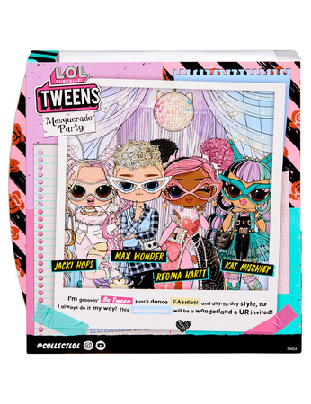 OUTLET LOL OMG Masquerade Regina Tweens lalka suprise +UBRANIA UBRANKA DLA LALEK Hartt