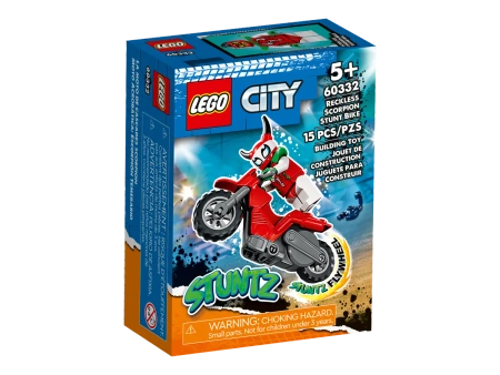 2w1 LEGO City Motocykl kaskaderski figurka pojazd figurki motor klocki