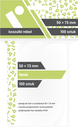 Koszulki na karty Rebel 50x73mm Fenix 100 sztuk