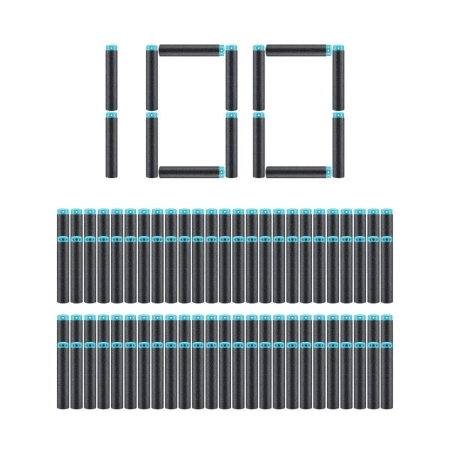 STRZAŁKI DO PISTOLETÓW WYRZUTNI NABOJE POCISKI RZUTKI MIĘKKA PIANKA 100 szt