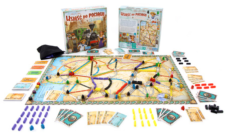 Wsiąść do Pociągu Niemcy gra planszowa POCIĄGI układanie tras wagony mapa