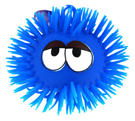 Piłka niebieska SENSORYCZNA DLA DZIECI piłeczka antystresowa ŚWIECĄCA