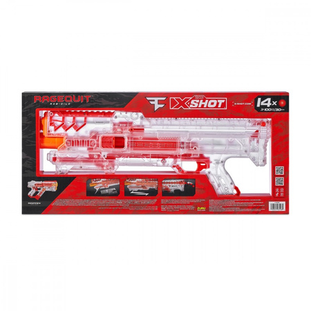 KARABIN SZYBKOSTRZELNY FAZE CLAN ZURU X-SHOT KULKI CHAOS RAGEQUIT WIEK 14+