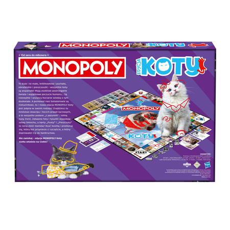 MONOPOLY KOTY monopol hasbro kotki gra planszowa POLSKA NOWA EDYCJA 2025