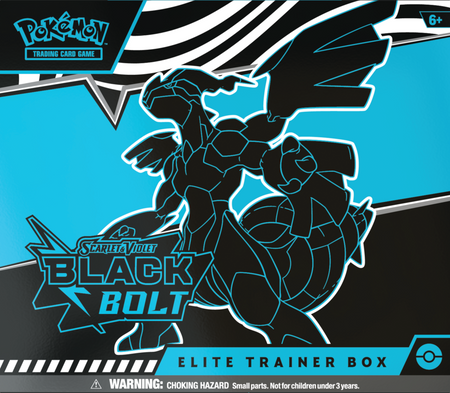 POKEMON Elite Trainer Box Black Bolt 10,5 pudło 9x booster KARTY ORYGINALNE Zekrom