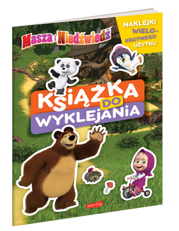 MASZA I NIEDŹWIEDŹ NAKLEJKI WIELOKROTNE książka książeczka dla dzieci