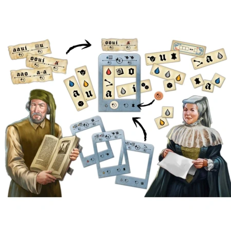 PRINTING PRESS gra planszowa Granna STRATEGICZNA drukarnia ŚREDNIOWIECZE