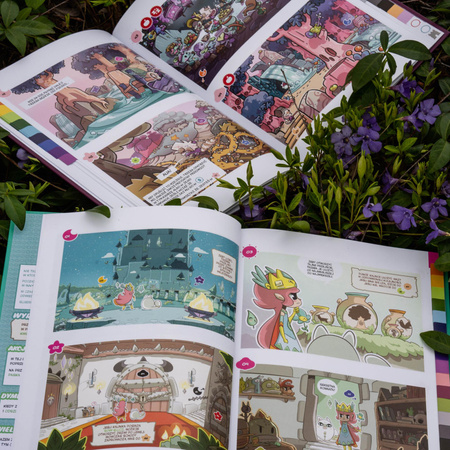 KOTKI I SMOKI KOMIKS PARAGRAFOWY DLA DZIECI PRZEBUDZENIE WULKANU książka gra