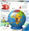 PUZZLE 3D DZIECINNY GLOBUS DLA DZIECI ZWIERZĘTA PUZLE RAVENSBURGER