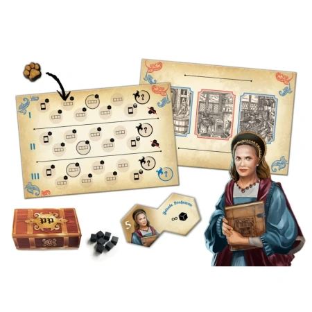 OUTLET PRINTING PRESS gra planszowa Granna STRATEGICZNA drukarnia ŚREDNIOWIECZE