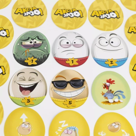 Akcja jajo! gra KARCIANA zabawna rodzinna ZBIERAJ JAJA 8+ PROSTA