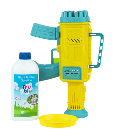 MEGA BLASTER 24 otwory karabin pistolet bańki mydlane +PŁYN DO BANIEK 400ml