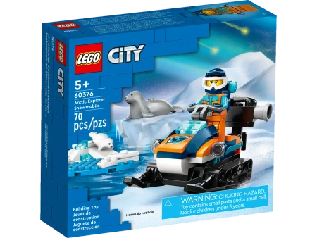 OUTLET LEGO City 60376 Skuter śnieżny pojazd kamera klocki +3x figurka ludzik foki
