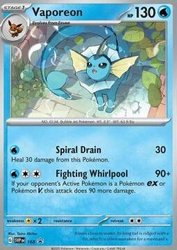 VAPOREON SVP 168 Prismatic Evolutions PROMO FOIL ORYGINALNA KARTA POKEMON