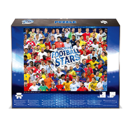 Puzzle 1000 elementów World Football Stars karty piłkarskie piłkarze GWIAZDY