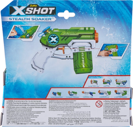 WYRZUTNIA ZURU X-SHOT STEALTH SOAKER pistolet na wodę dla dzieci BEZPIECZNY