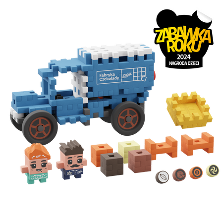 MARIOINEX WEDEL ZESTAW KLOCKÓW WAFFLE klocki ciężarówka wafle konstrukcyjne
