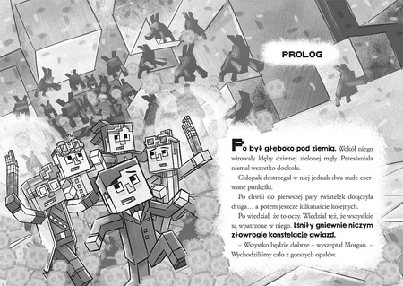 MINECRAFT SAGA STONESWORD T2 MOBY RZĄDZĄ książka POWIEŚĆ OFICJALNA PRZYGODA