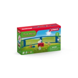 Schleich 42500 14w1 ZAGRODA DOM DLA ZWIERZĄT +4 FIGURKI królik figurka