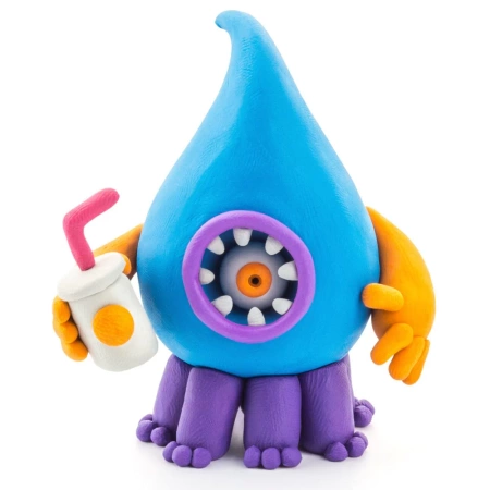 Hey Clay MEGA ZESTAW Masa Plastyczna BESTIE potwory AKCESORIA +15 KUBECZKÓW