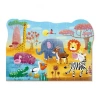 PUZZLE EDUKACYJNE DLA DZIECI PUZLE BIOMY GORĄCA AFRYKA ZWIERZĘTA 60 el.