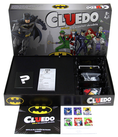 OUTLET CLUEDO BATMAN DC gra planszowa Hasbro film tv POLSKA EDYCJA ORYGINALNA 8+