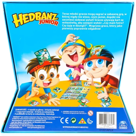 OUTLET HEDBANZ Junior CZÓŁKO gra dla dzieci kalambury zgadnij kim jestem POLSKA