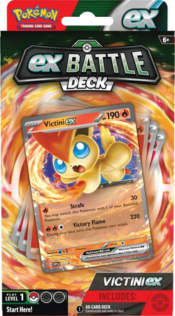 Pokemon TALIA MONETA Battle Deck ex Victini gra 60 kart ORYGINALNE KARTY